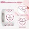 500 Pcs Happy Mother's Day Stickers - 1.5" Colorful Floral Labels on a Roll - Self-Adhesive, Residue-Free Decorative Seals for Gifts, Bakery, and Crafts